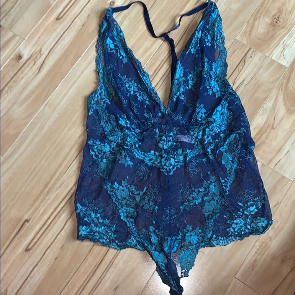Pretty purple bodysuit with flowers